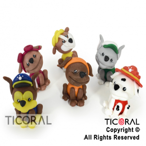 ADORNO PAW PATROL PORCELANA FRIA x 6